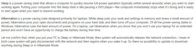 ¿Continúan las actualizaciones de Windows 10 mientras la computadora está en modo de suspensión?