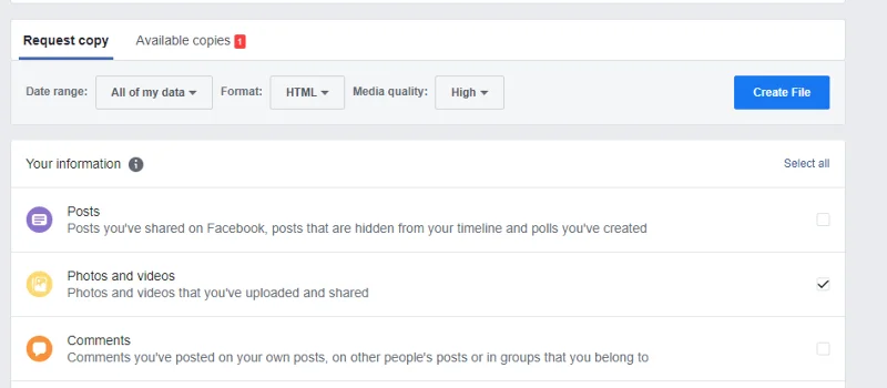 ¿Cómo transferir fotos y videos de Facebook a Google Photos?