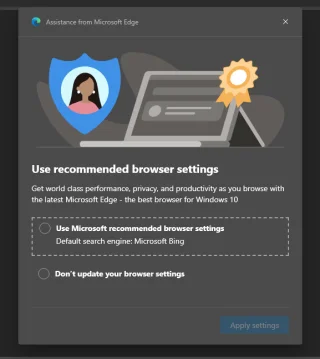 Pop-up Rekomendasi Browser/Mesin Pencari Windows 10 – Bagaimana Cara Menghentikannya?