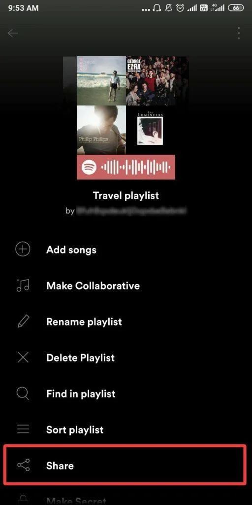 วิธีแชร์ Spotify Playlist กับเพื่อน