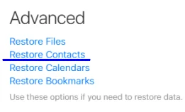 Cómo restaurar contactos desde la copia de seguridad de iCloud