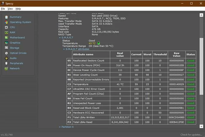 Apa yang Ada Di Dalam PC Saya?  Speccy Memberikan Informasi Sistem Rinci Dari PC Windows 10