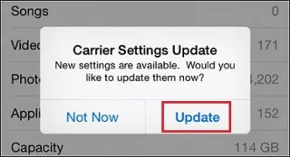 Actualizarea setărilor operator