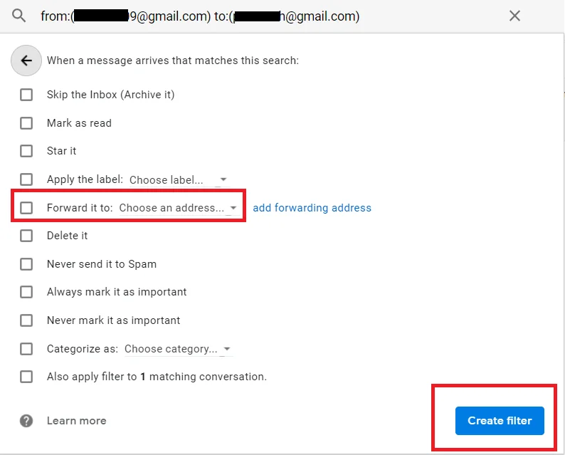 Jak przekazywać wiele wiadomości e-mail w Gmailu za jednym razem?