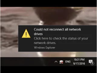 MEMPERBAIKI: Windows 10 Tidak Dapat Menghubungkan Kembali semua Drive Jaringan