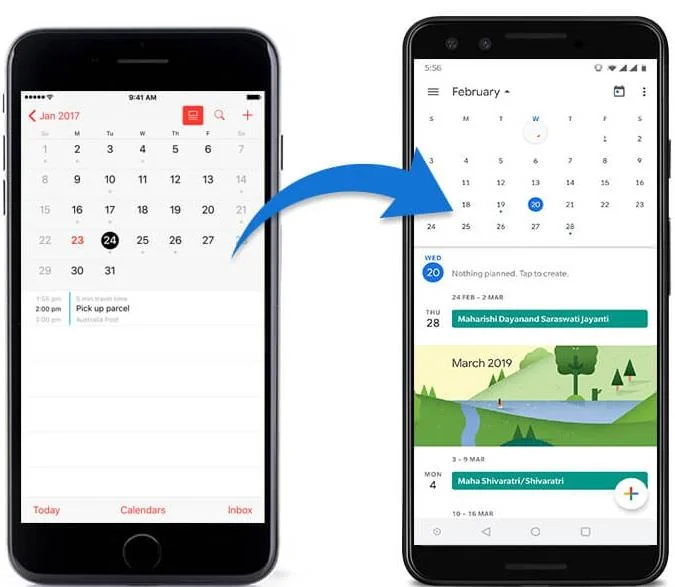 วิธีเปลี่ยนจาก iPhone เป็น Android