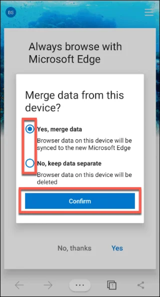Comment installer et utiliser Microsoft Edge sur Android