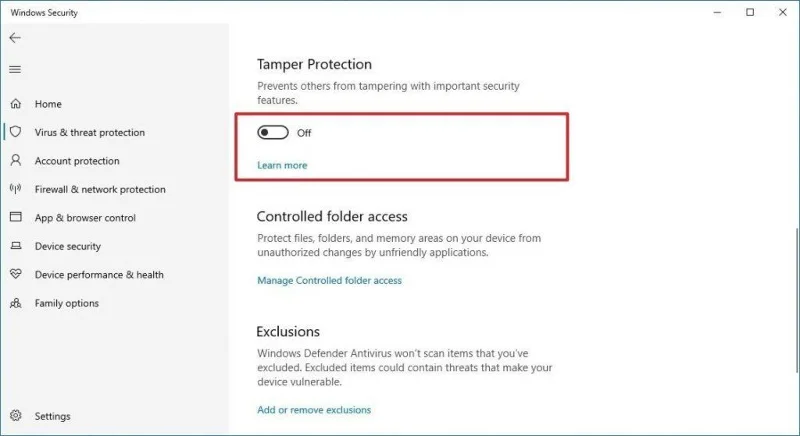 Windows 10'da Güvenlik Dış Müdahale Koruması Özelliği Nedir?