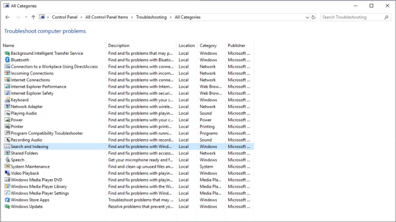 Cómo solucionar problemas de búsqueda de Windows 10 mediante la reconstrucción del índice