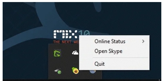 Passaggi per eliminare Skype dalla barra delle applicazioni su Windows 10