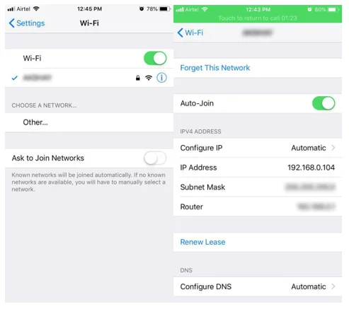 Qual è l'indirizzo IP del mio Android (e iPhone)?