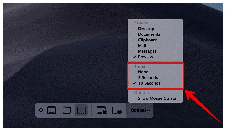 macOS Mojave에서 화면을 녹화하고 스크린샷을 찍는 방법