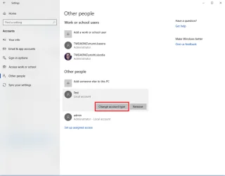 Windows 10da Kullanıcı Hesabı Türü Nasıl Değiştirilir
