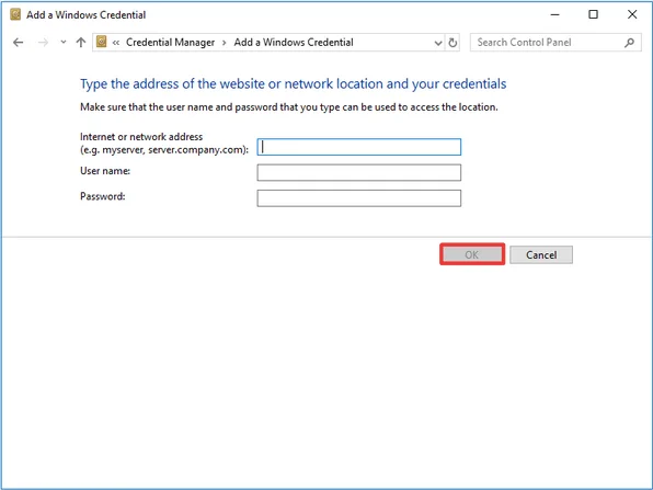 Windows 11/10에서 네트워크 자격 증명 입력 오류를 수정하는 방법