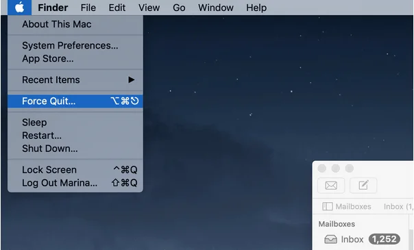 Mac'te Kontrol+Alt+Delete ve Uygulamaları Çıkmaya Zorlama
