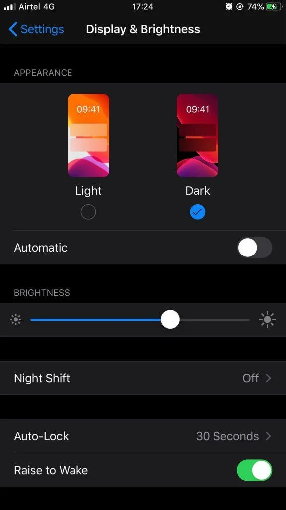 Comment activer le mode sombre dans iOS 13 ?