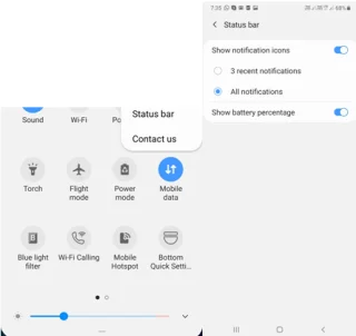 Comment personnaliser manuellement la barre détat et la barre de notifications Android