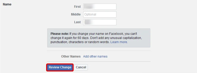 Cum să-ți schimbi numele pe Facebook