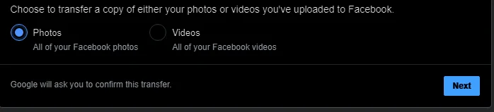 ¿Cómo transferir fotos y videos de Facebook a Google Photos?