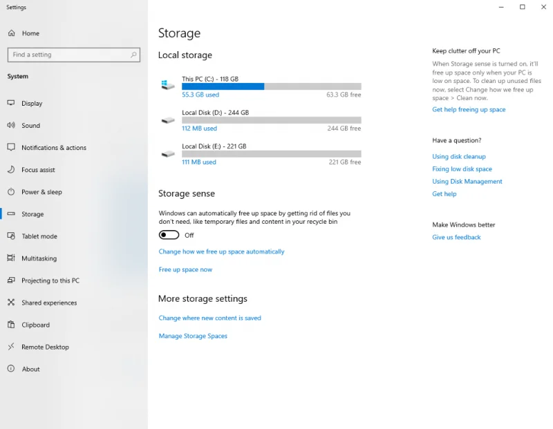 Cum pot dezactiva Storage Sense în Windows 10