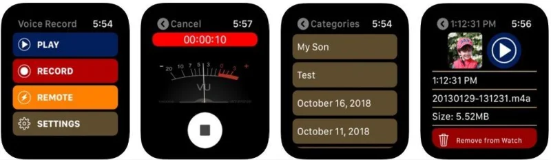 Les applications Apple Watch Voice Recorder prendront instantanément des notes