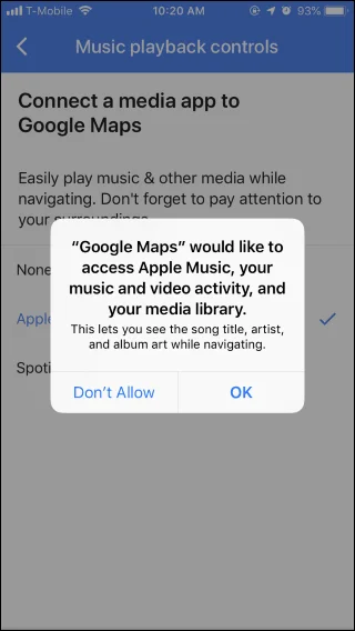 Cara Menggunakan Dan Mengelola Kontrol Musik dalam aplikasi Google Maps