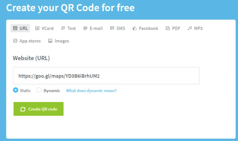 Cómo generar un código QR de Google Maps para su empresa