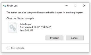 Как удалить файл hiberfil.sys, чтобы остановить спящий режим в Windows 10?