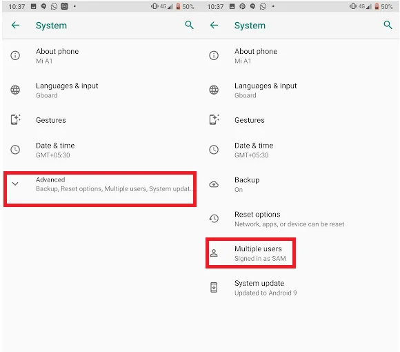 Langkah-langkah Untuk Mengatur Beberapa Profil Pengguna Di Android