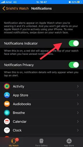 Jak pozbyć się powiadomienia Red Dot Apple Watch?