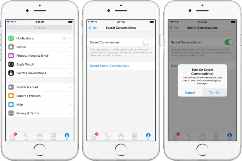Configurer les conversations secrètes sur Facebook Messenger