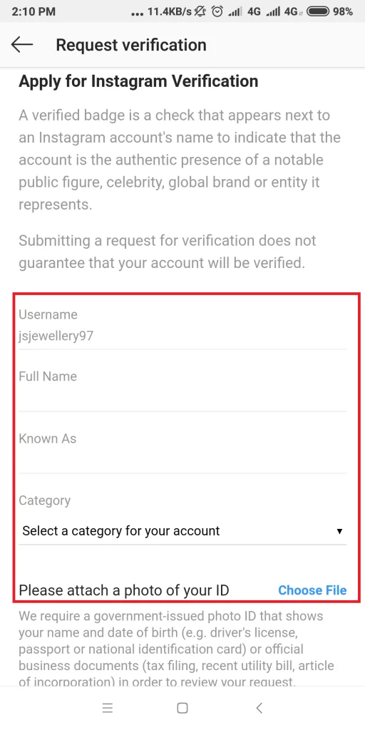คำแนะนำทีละขั้นตอนเพื่อรับการตรวจสอบ Instagram