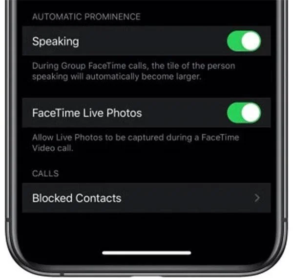 iOS 13.5 - FaceTimeda Otomatik Yüz Yakınlaştırmayı Devre Dışı Bırak