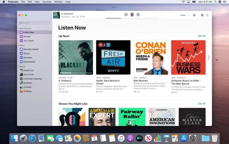 วิธีใช้แอพ Podcasts บน macOS Catalina