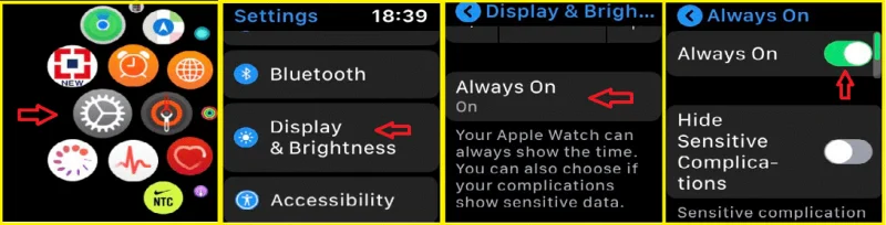 Luminosità dello schermo Apple Watch