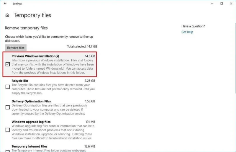 ¿Formas de eliminar la carpeta Windows.old en Windows 10?