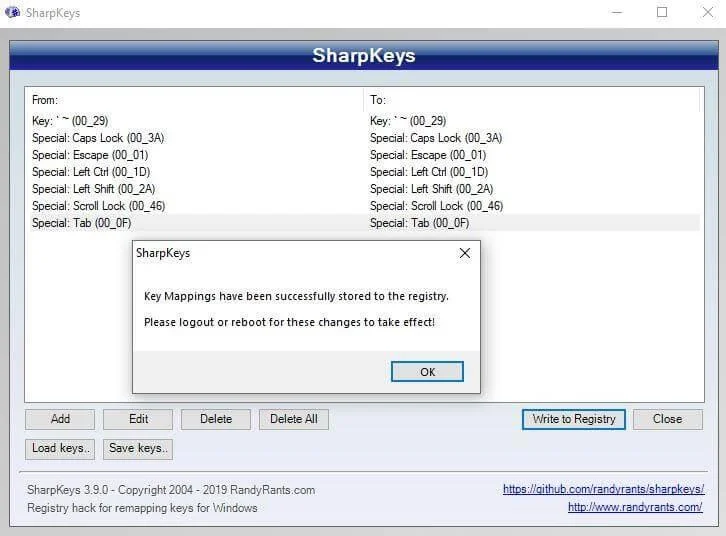 ¿Cómo usar SharpKeys en Windows 10 para reasignar su teclado?