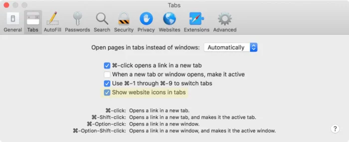 Cara Mengaktifkan Favicons Di Safari Di Mojave