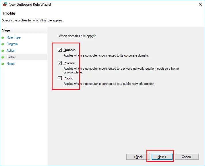 Блокировать доступ в Интернет для программы в Windows 10