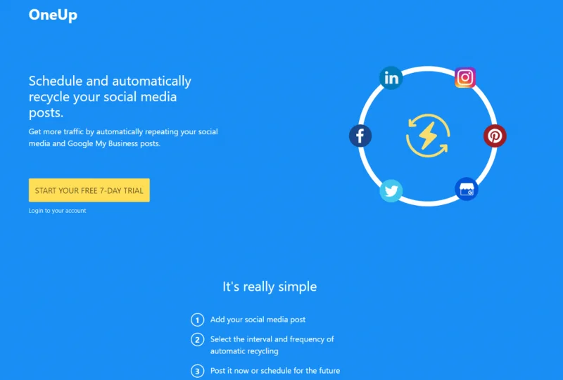 OneUp alternativa de Gramblr