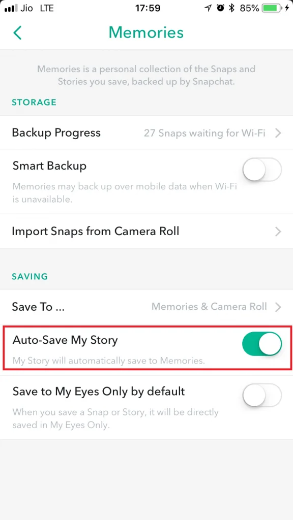 วิธีดูเรื่องราว Snapchat เก่า