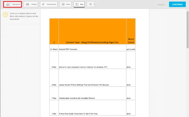Comment signer une signature numérique PDF