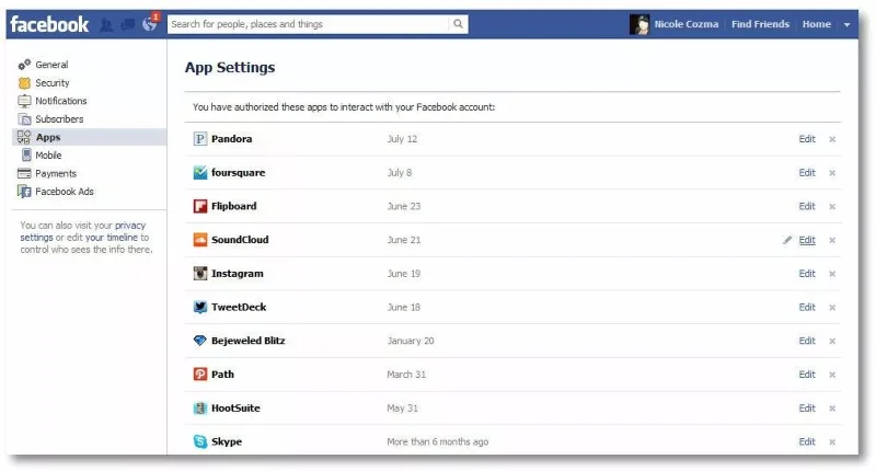 Cara Memutuskan Rantai Akun Facebook dari Aplikasi