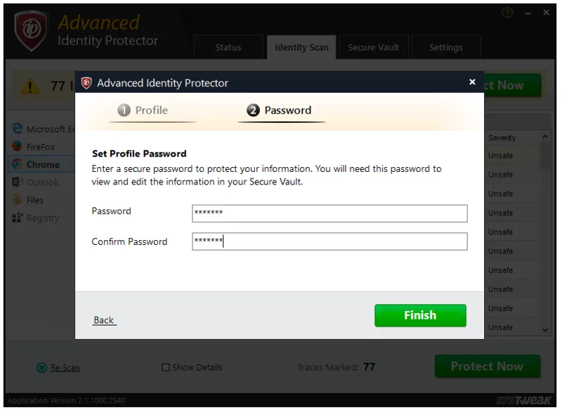 Protector de identidad avanzado de Systweak: herramienta para prevenir el robo de identidad
