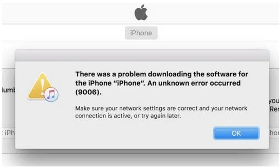 iTunes Hatası 9006 veya iPhone Hatası 9006 Nasıl Onarılır