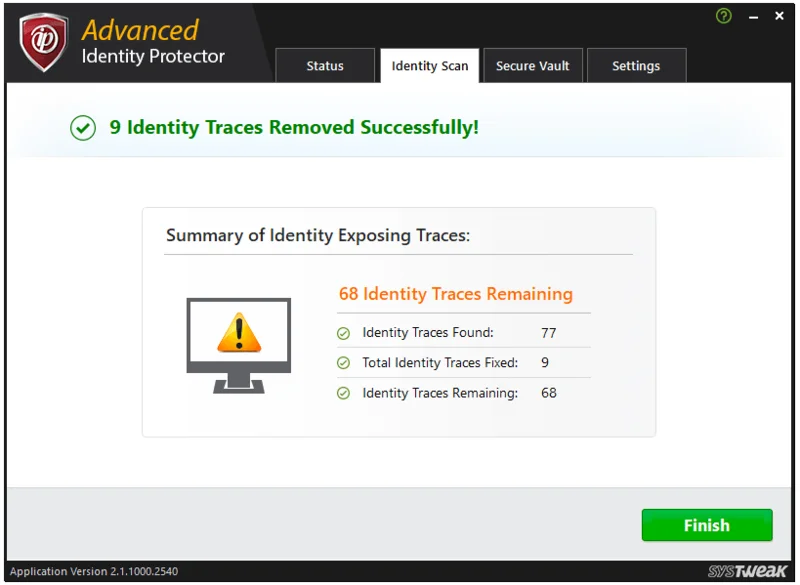 Protector de identidad avanzado de Systweak: herramienta para prevenir el robo de identidad