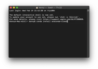 Как удалить Anaconda с вашего Mac с помощью терминала