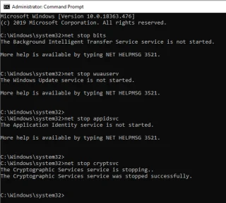 Как исправить ошибку Центра обновления Windows 0x800705b4