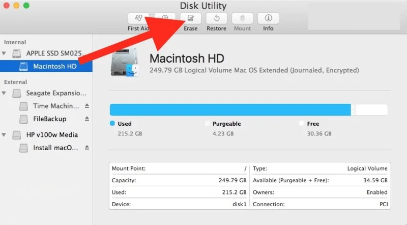 Как переформатировать Macbook Pro