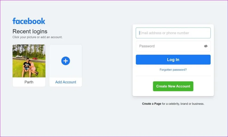 Cách xóa địa chỉ email đã nhớ trong đăng nhập Facebook trên web và thiết bị di động